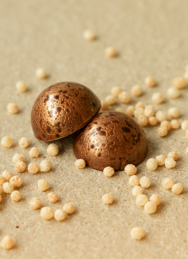 Pralines gourmandes fabriquées artisanalement chez Plaisirs Chocolatés